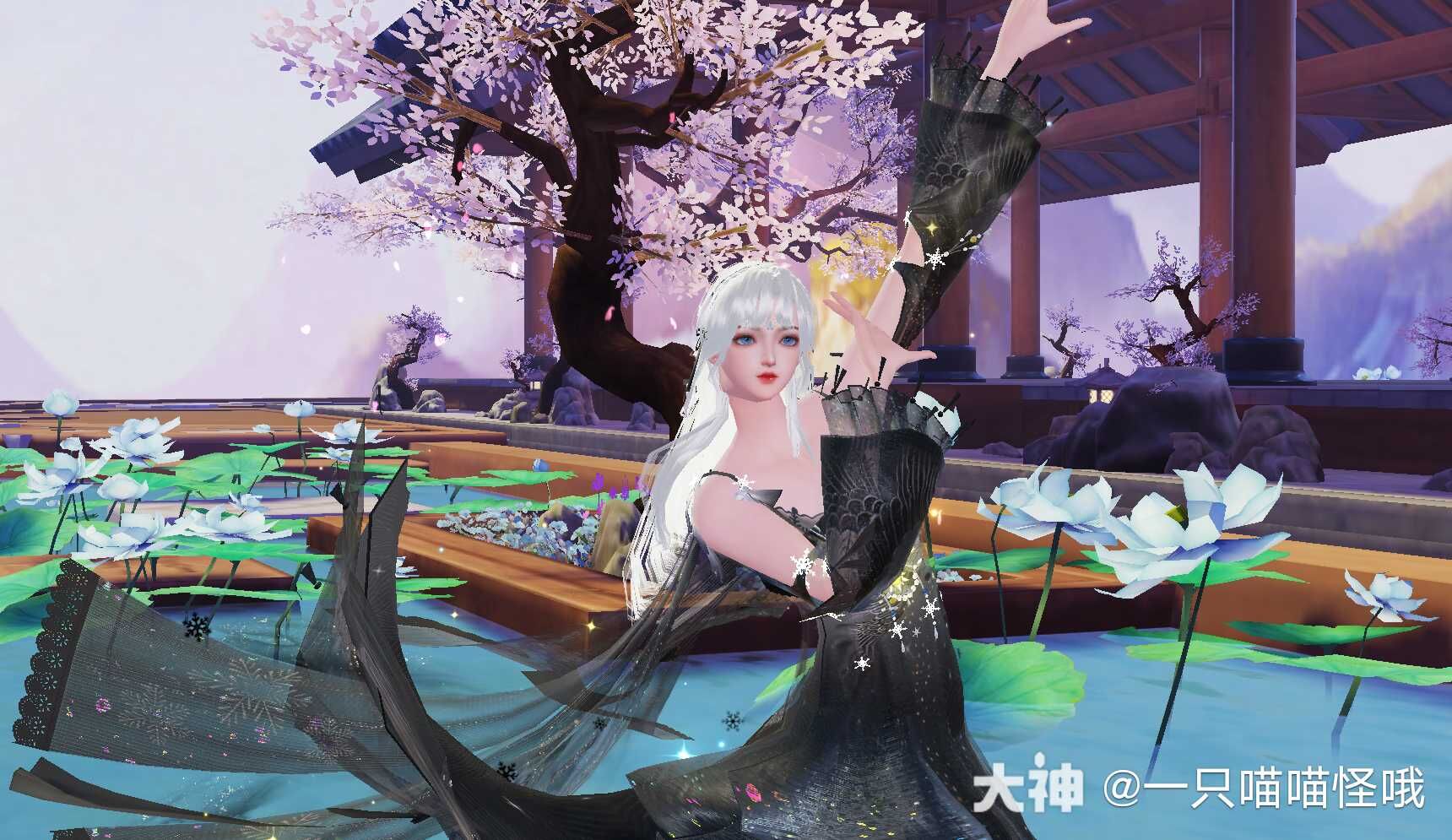 清夜染霜華，寒光入窗紗，快換上《天下》手游新時(shí)裝探尋大荒夜色！