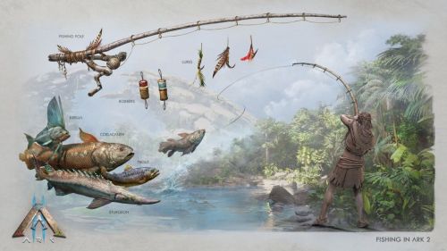 《方舟2》公布多張概念圖，生物裝備、建筑、釣魚(yú)玩法首曝