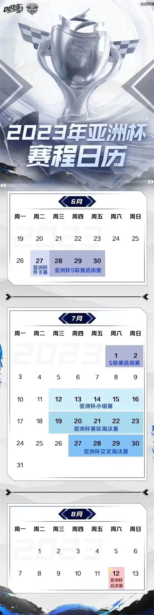 2023年QQ飛車(chē)手游亞洲杯正賽7月12日15:00開(kāi)啟，四大精彩看點(diǎn)提前曝光！