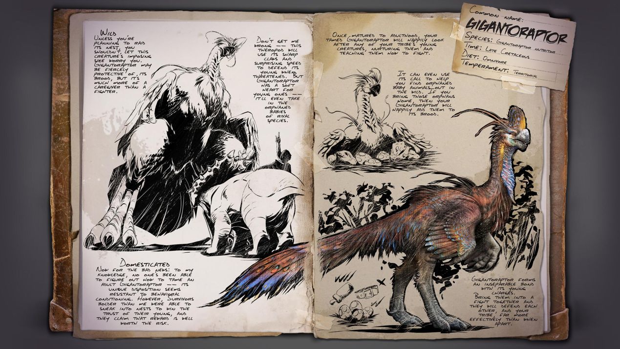 《方舟生存進(jìn)化》次世代版本新生物“巨盜龍”圖譜公開(kāi)，史前世界的恐龍保姆