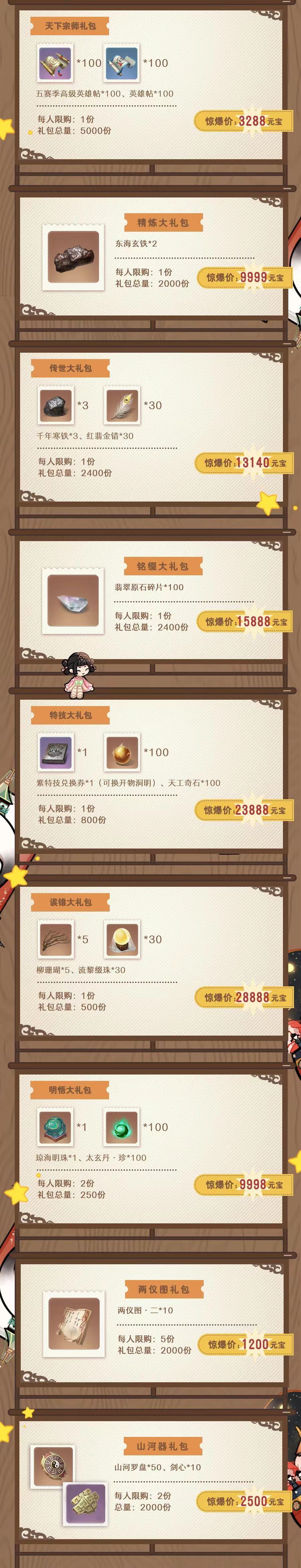 心愿時(shí)裝來了《一夢(mèng)江湖》2023年最全心愿時(shí)裝名單曝光。