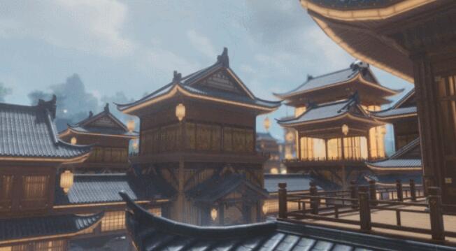 《劍網(wǎng)3》全新風(fēng)格“廣都鎮(zhèn)”視覺效果升級(jí)！
