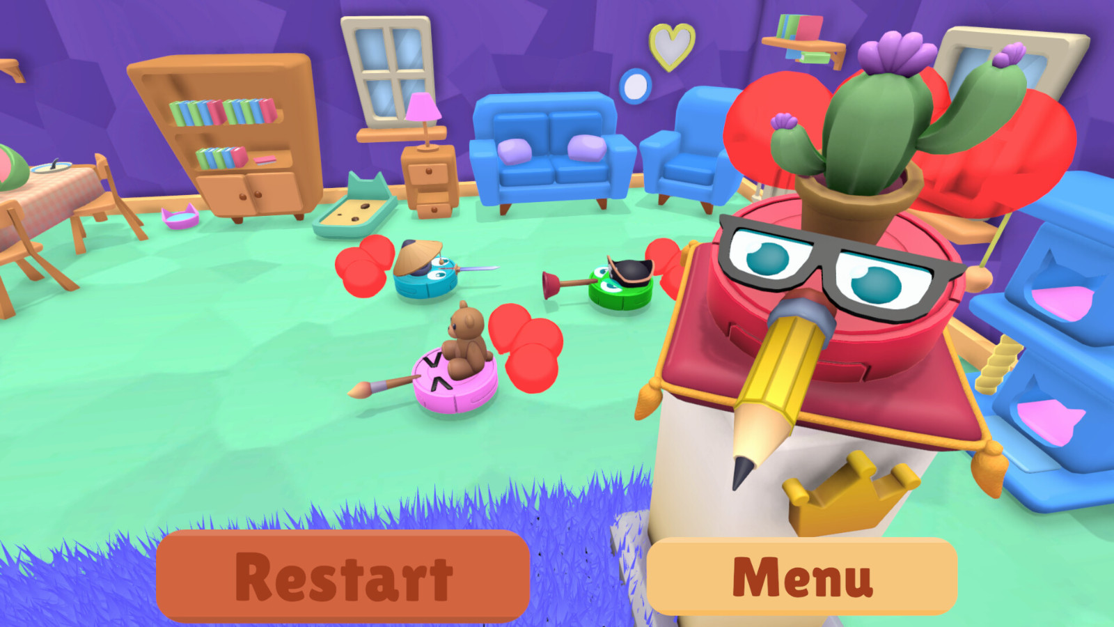 派對(duì)亂斗游戲《瘋狂吸塵器》Steam頁(yè)面公布，發(fā)售日期待定！