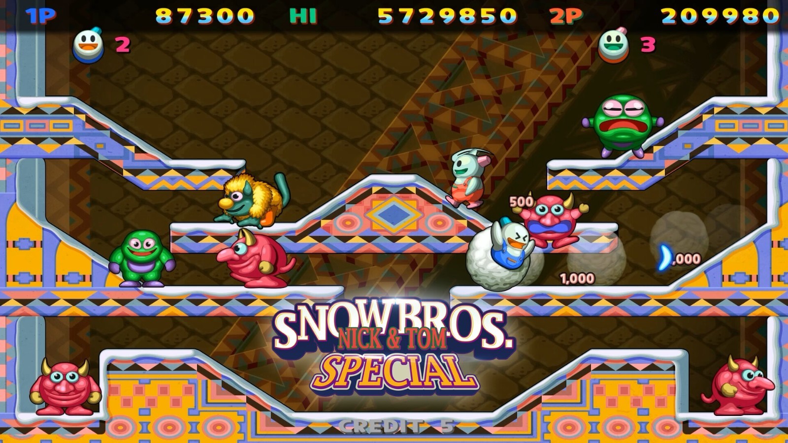 經(jīng)典游戲重制 《雪人兄弟:周年紀念版》Steam頁面上線！