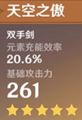 原神天空之傲推薦給哪個(gè)角色