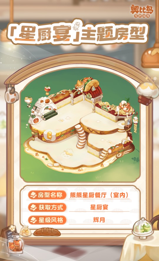 奧比島手游「星廚宴」版本PV來襲！美食主題時(shí)裝&家具上線！