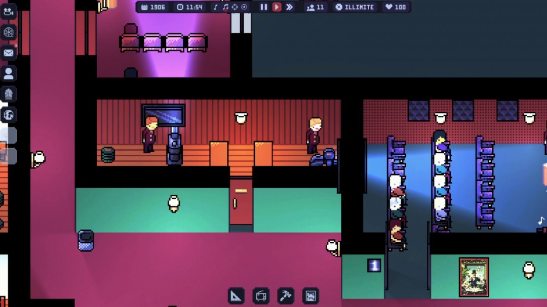 像素風(fēng)影院管理游戲《Cinema Theater Tycoon》Steam頁面公布，支持簡中！