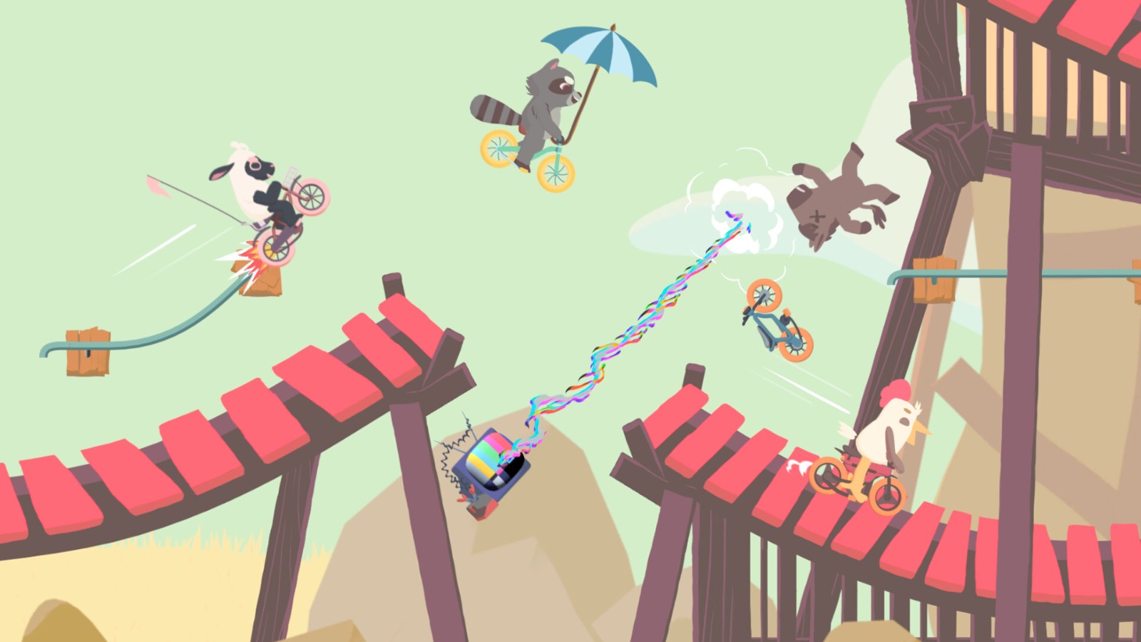 自行車競速派對游戲《Ultimate Sheep Raccoon》Steam頁面上線，明年發(fā)售！